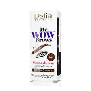 DELIA My Wow Brows Хна для бровей 4.0 Коричневый 6мл