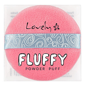 LOVELY Fluffy Powder Puff puszek do aplikacji pudru Róż