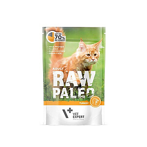 RAW PALEO Adult Cat Turkey - wet cat food - 100 g