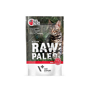 RAW PALEO Kitten Cat Beef - wet food for kittens - 100 g