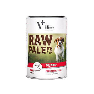 RAW PALEO Puppy Monoprotein Beef - wet food for puppies - 400 g