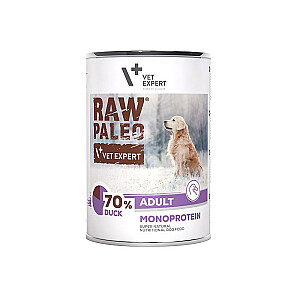 RAW PALEO Adult Monoprotein Duck - wet dog food - 400 g