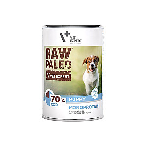 RAW PALEO Puppy Monoprotein Cod - wet food for puppies - 400 g