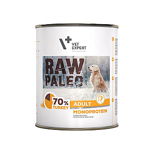 RAW PALEO Adult Monoprotein Turkey - wet dog food - 800 g