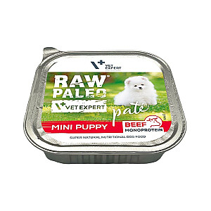 RAW PALEO Pate Mini Puppy Beef - wet food for puppies - 150 g