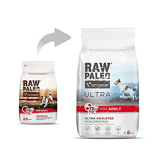 RAW PALEO Ultra Mini Adult Beef - dry dog ​​food - 2 kg