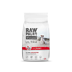 RAW PALEO Ultra Mini Puppy Beef - dry food for puppies of small breeds - 2 kg