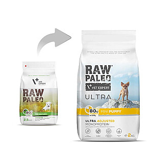 RAW PALEO Ultra Mini Puppy Turkey - dry food for puppies - 2 kg