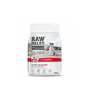 RAW PALEO Ultra Mini Puppy Beef - dry food for puppies of small breeds - 750 g