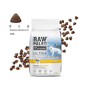 RAW PALEO Ultra Medium&Large Adult Turkey - dry dog ​​food - 2 kg