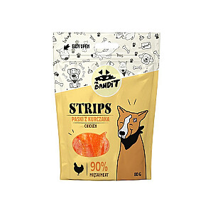 MR. BANDIT STRIPS Chicken strips - dog treat - 80 g