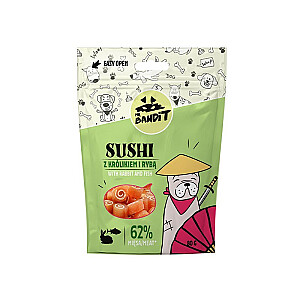 MR. BANDIT SUSHI with Rabbit and Fish - dog treat - 80 g