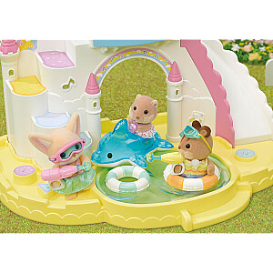 SYLVANIAN FAMILIES Rinkinys „Linksmybės baseine“