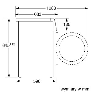 Bosch WAN2813APL Series 4 skalbimo mašina su priekine įkrova 8 kg 1400 aps./min Balta