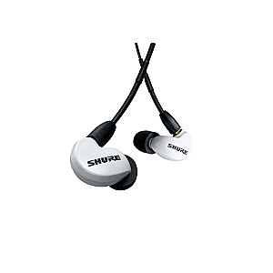 Shure AONIC 215 — внутриканальные наушники с одним преобразователем и кабелем 3,5 мм (белые)