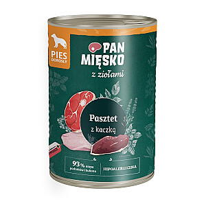 PAN MEAT с утиным паштетом и травами - влажный корм для собак - 400 г