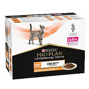 PURINA Pro Plan Veterinary Diets OM St/Ox Obesity — влажный корм для кошек — 10x85 г