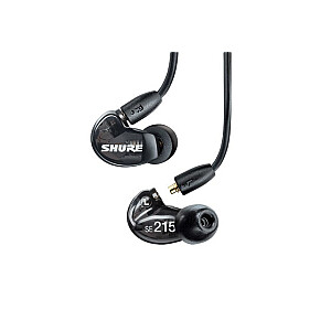 Shure AONIC 215 – į ausis įdedamos ausinės su vienu keitikliu ir 3,5 mm laidu (juodas)