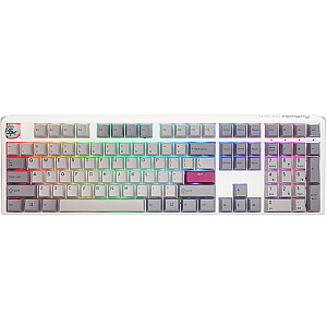 Ducky One 3 Mist Grey žaidimų klaviatūra, RGB LED – MX ruda