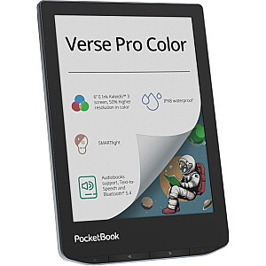 Elektroninė knyga PocketBook Verse Pro Color 634 6" E-Ink Kaleido 3 16 GB Wi-Fi Stormy Sea