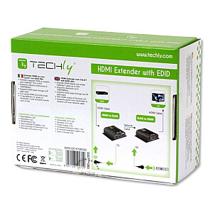 HDMI УДЛИНИТЕЛЬ ЧЕРЕЗ ВИТУЮ ПАРУ CAT6/6A/7 RJ45 40M EDID IR POE/POC