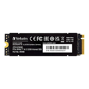 Verbatim Vi7000G 2TB M.2 PCIe Gen4 NVME 2280 SSD (7400/6700MB/s)