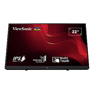 Viewsonic TD2230 kompiuterio monitorius 54,6 cm (21,5 colio) 1920 x 1080 pikselių Full HD LCD jutiklinis ekranas kelių naudotojų juodas