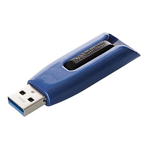 USB-накопитель 128 ГБ Verbatim 3.2 V3 Max черный/синий розничная продажа