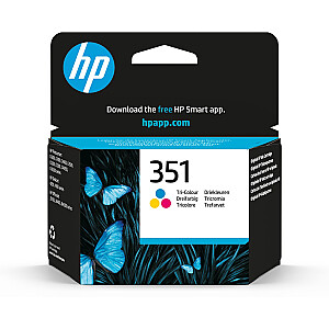 Trispalvė HP 351 kasetė, 3,5 ml.