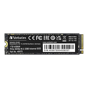 Verbatim Vi3000 1 TB SSD (PCIe 3.0 x4, NVMe, M.2 2280)