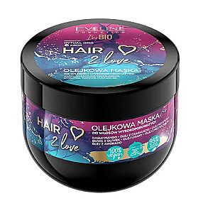 Масляная маска EVELINE Hair 2 Love для пористых, поврежденных, сухих и тусклых волос 300мл