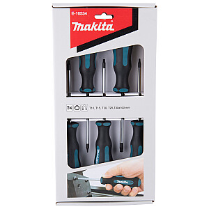 MAKITA SCREWDRIVER SET 5pcs. TORX (T10, T15, T20, T25, T30)