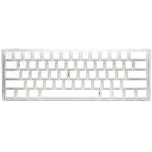 Mini žaidimų klaviatūra Ducky One 3 Aura White, RGB LED - MX-Speed-Silver (JAV)