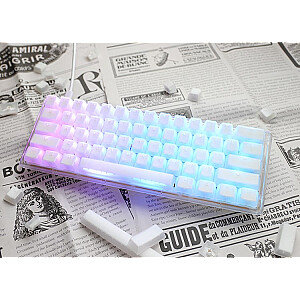 Mini žaidimų klaviatūra Ducky One 3 Aura White, RGB LED - MX-Speed-Silver (JAV)