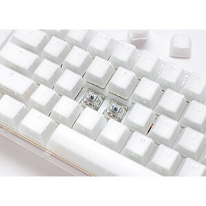 Mini žaidimų klaviatūra Ducky One 3 Aura White, RGB LED - MX-Speed-Silver (JAV)