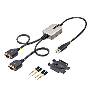 2 PORTŲ SERIALUS USB ADAPTERIS/DUAL DB9 RS232 ADAPTERIS