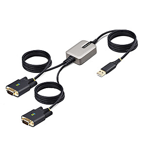 2 PORT SERIALUS USB ADAPTERIS/USB DVIGUBAS ADAPTERIS DB9 RS232