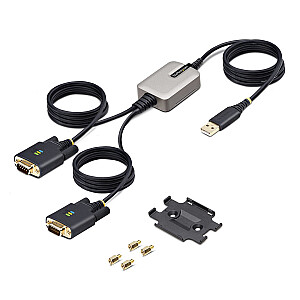 2 PORT SERIALUS USB ADAPTERIS/USB DVIGUBAS ADAPTERIS DB9 RS232