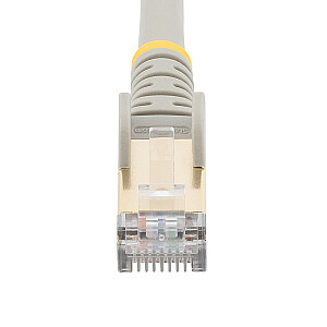 10M CAT6A ETHERNET CABLE GREY/GREY - SHIELDED COPPER WIRE