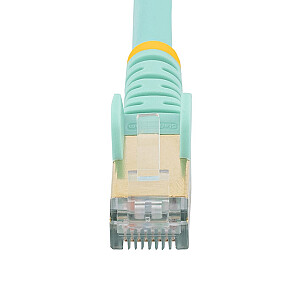 7 m Ethernet kabelis CAT6A AQUA/AQUA – ekranuotas varinis laidas