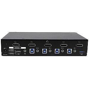 4 PORT DP KVM JUNGIKLIS – 4K/IN