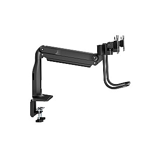 DUAL MONITOR GAS SPRING MOUNT/ERGO CROSSBAR HANDLE FULL MOTION