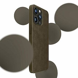 Чехол для Apple iPhone 15 Pro с MagSafe- 3mk HARDY MagFabric Case Taupe