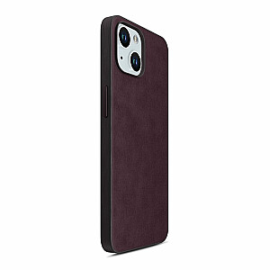 Dėklas skirtas Apple iPhone 15 su MagSafe- 3mk HARDY MagFabric Case Mulberry