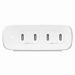 SIENINIS BELKIN Įkroviklis 4X USB-C GAN 200W, BALTAS