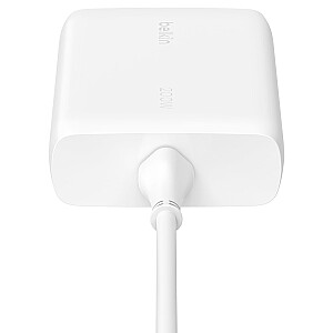 SIENINIS BELKIN Įkroviklis 4X USB-C GAN 200W, BALTAS