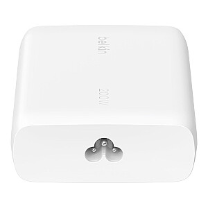 SIENINIS BELKIN Įkroviklis 4X USB-C GAN 200W, BALTAS