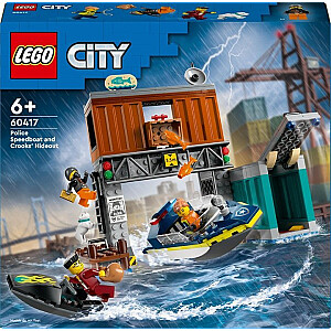 LEGO City 60417 Полицейская моторная лодка и убежище