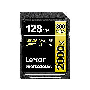 Lexar SDXC 128 GB Professional 2000x UHS-II U3 (260/300 MB/s)