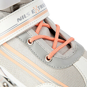 NILS EXTREME NH18190 2IN1 INLINE SKATES WHITE/PINK SIZE. M (34-38) WITH INTERCHANGEABLE HOCKEY SKATES